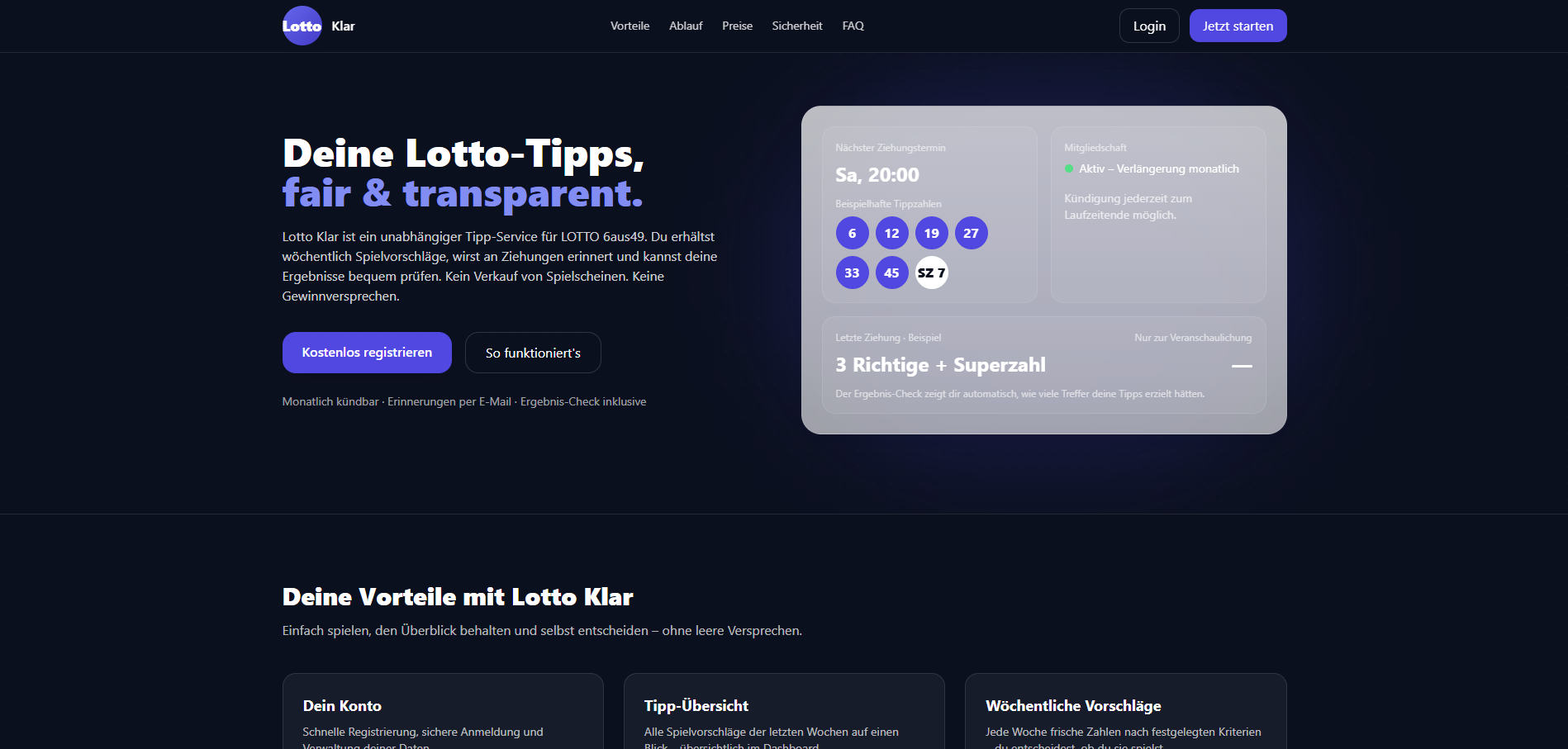 Lotto-Webplattform